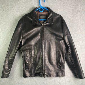 Banana Republic Men's XL Leather Jacket - Black